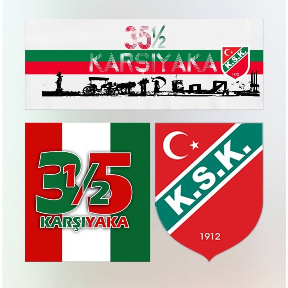KARŞIYAKA STICKER 3LÜ PAKET