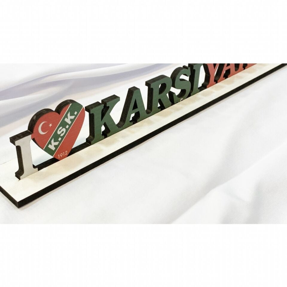Büyük Ahşap I LOVE KARŞIYAKA 47x5,5 cm