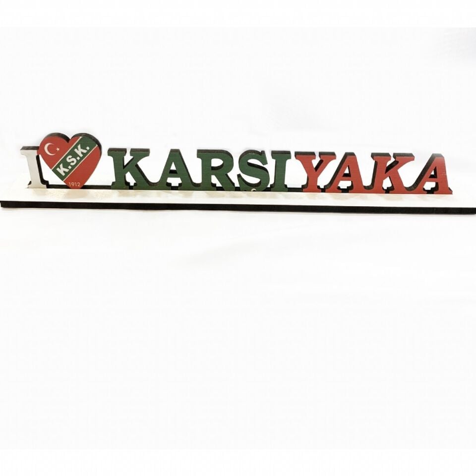 Büyük Ahşap I LOVE KARŞIYAKA 47x5,5 cm