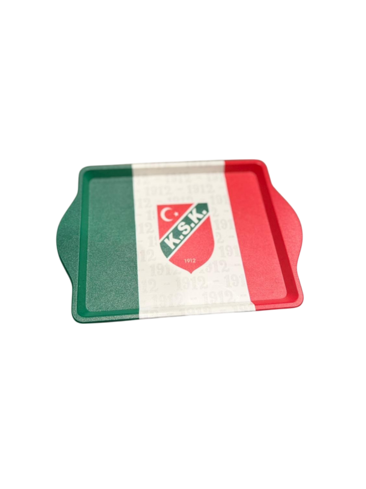 YEŞİL KIRMIZI ARMA  20X14 CM TEPSİ