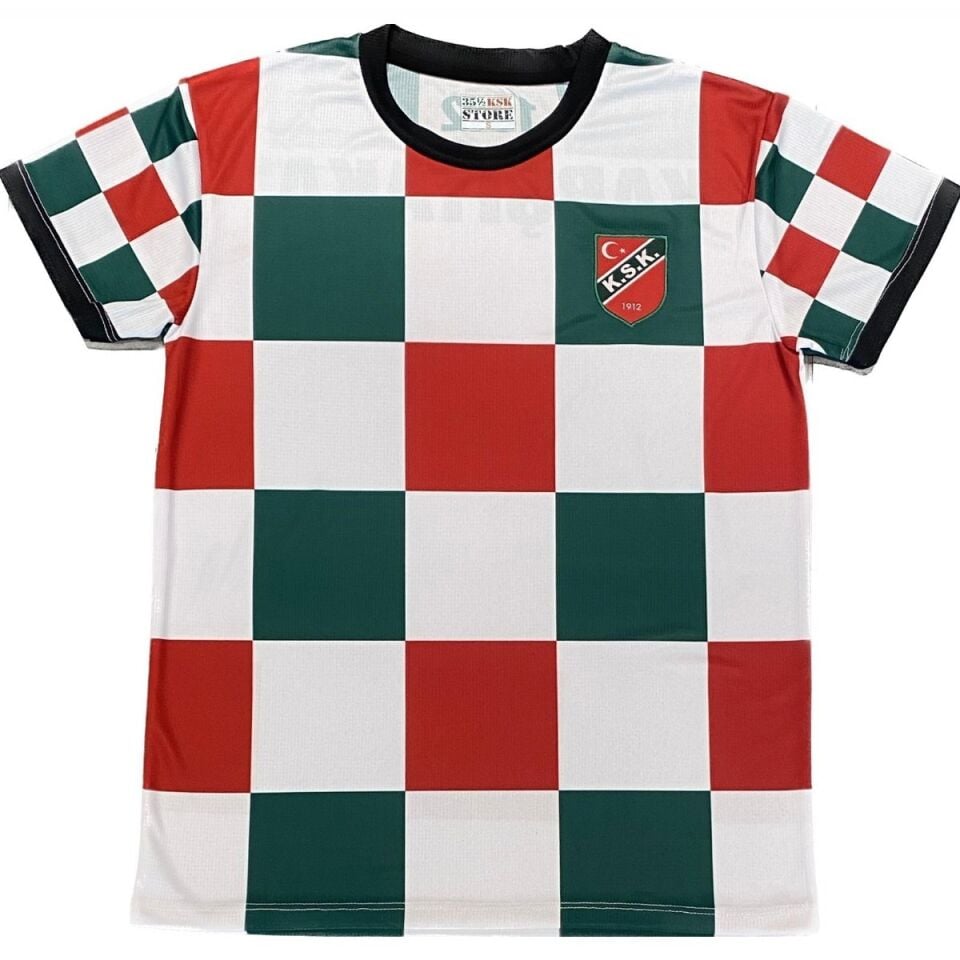KARŞIYAKA DAMALI TARAFTAR FUTBOL FORMA XS