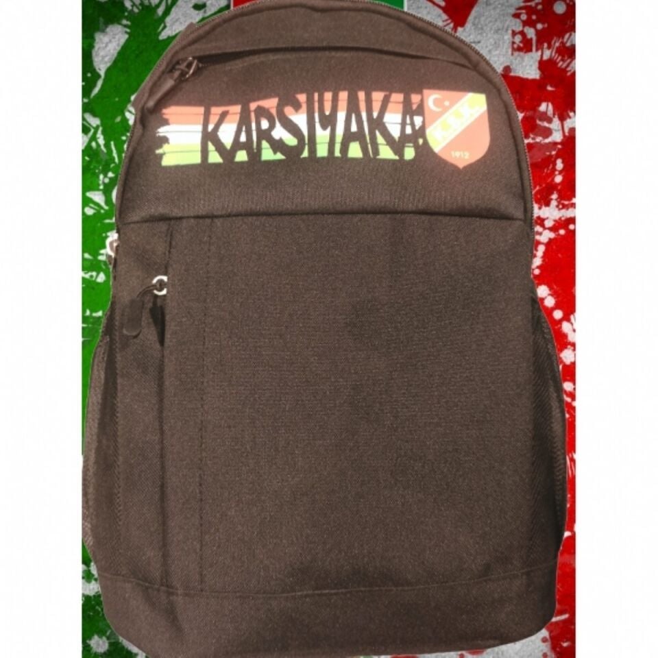 KARŞIYAKA YEŞİL KIRMIZI BEYAZ ARMALI SIRT ÇANTASI BÜYÜK