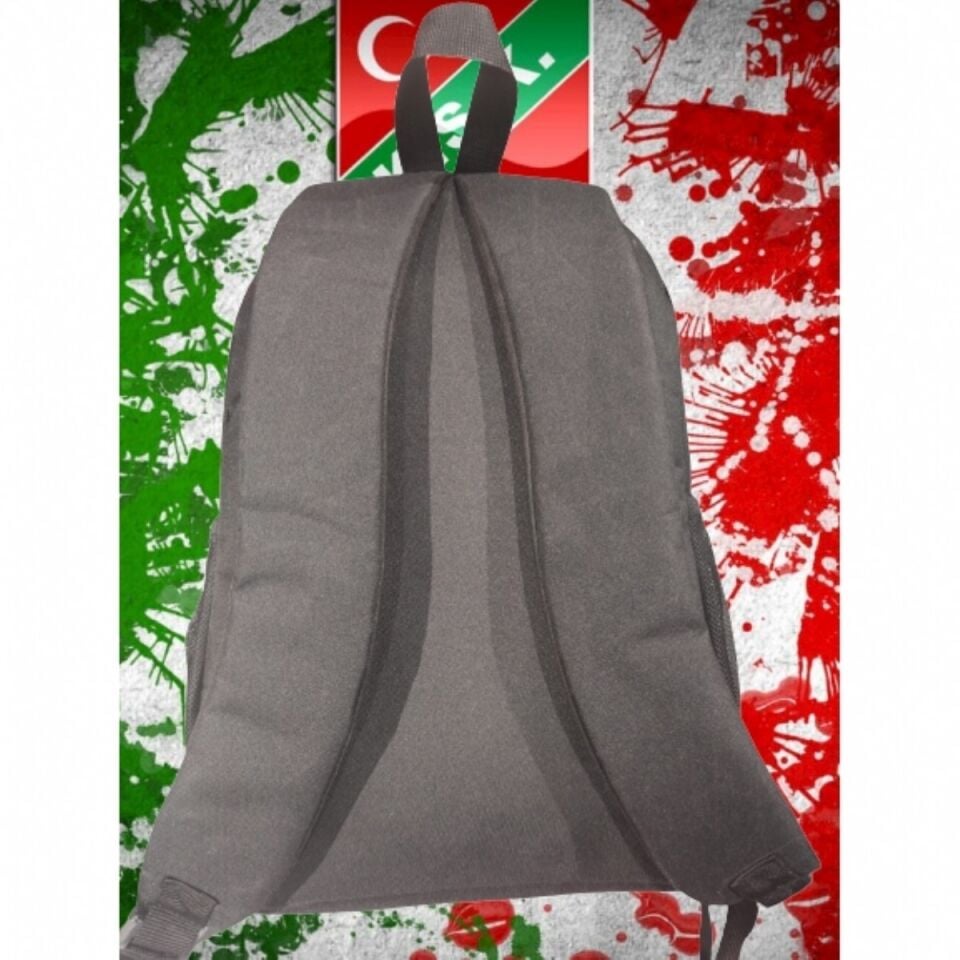KARŞIYAKA YEŞİL KIRMIZI BEYAZ ARMALI SIRT ÇANTASI ORTABOY