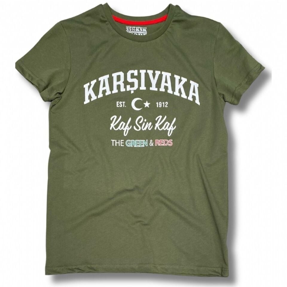 KARŞIYAKA KAFSİNKAF YEŞİL T-SHİRT XS