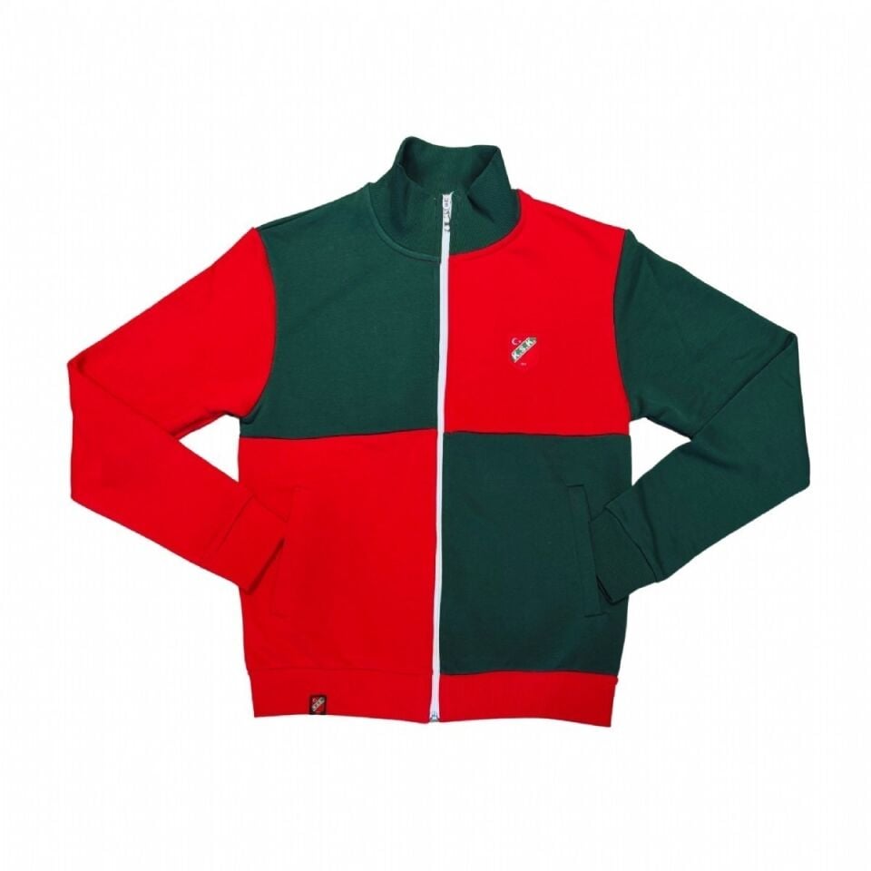 YEŞİL KIRMIZI  DAMALI SWEATSHIRT