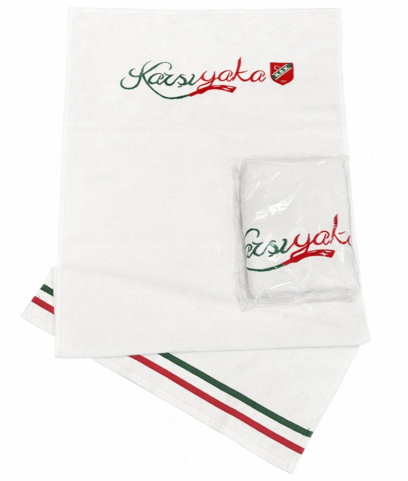 KARŞIYAKA BEYAZ EL VE YÜZ HAVLUSU