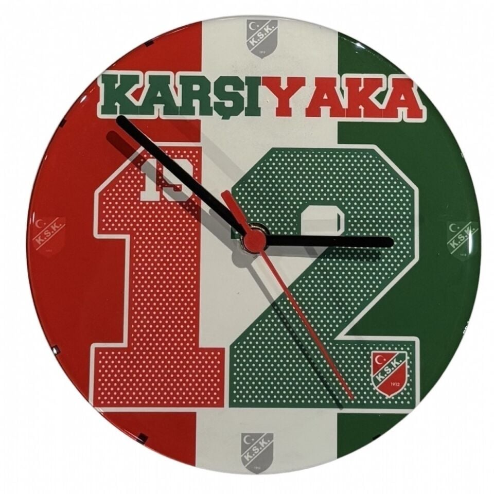 12. ADAM YUVARLAK DUVAR SAATİ 20cmx20cm Y3