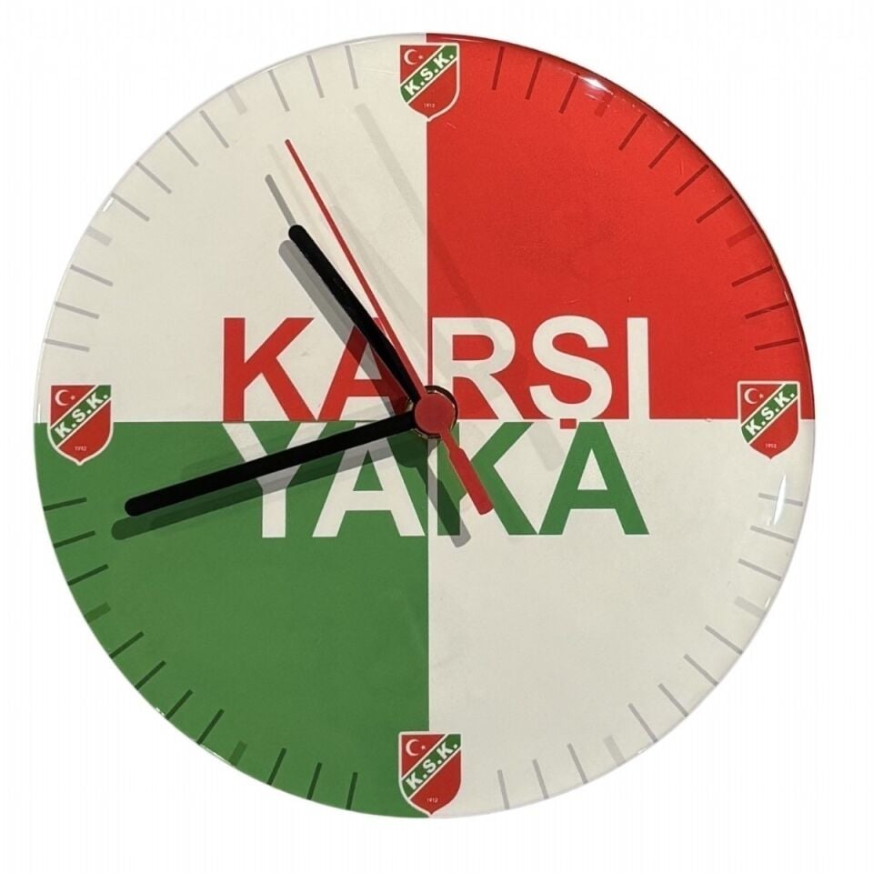 KARŞIYAKA YUVARLAK DUVAR SAATİ 20cmx20cm Y5