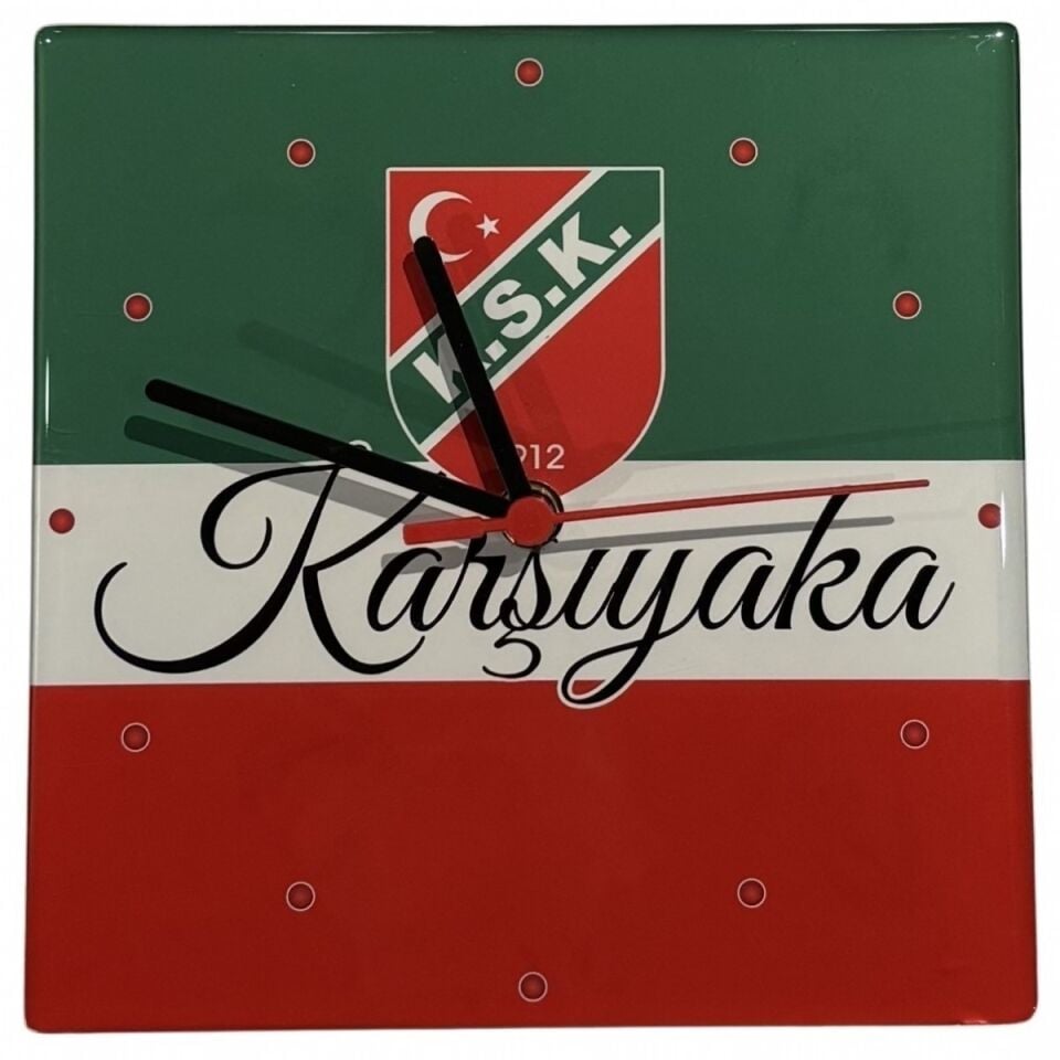 KSK LOGO KARE DUVAR SAATİ 20cmx20cm K3
