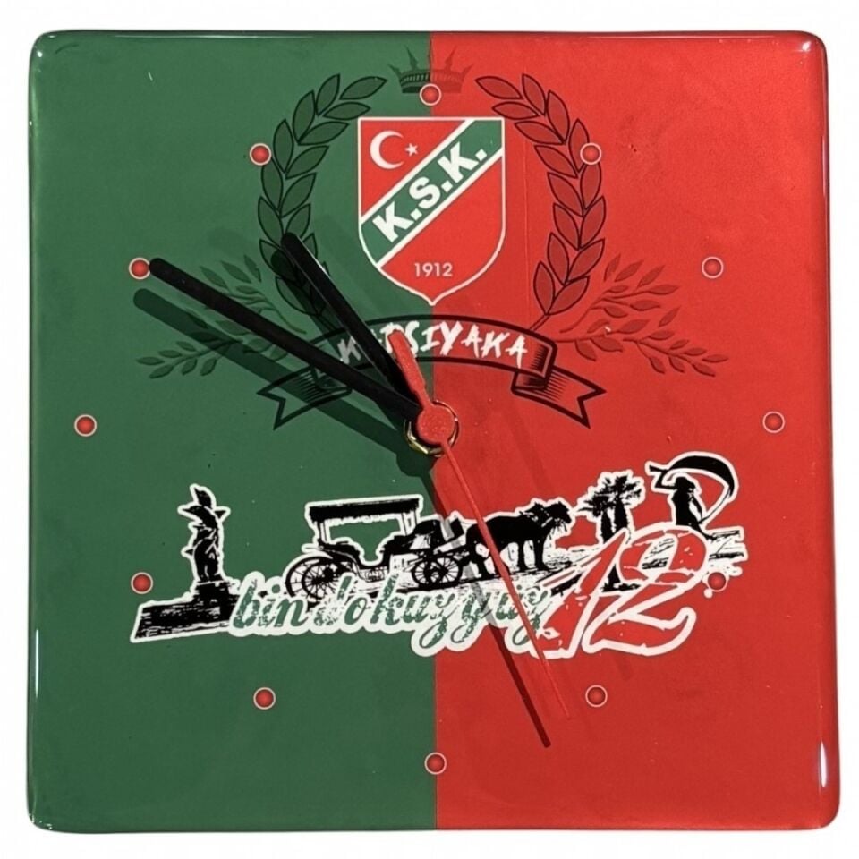 SEMT KARE DUVAR SAATİ 20cmx20cm K6