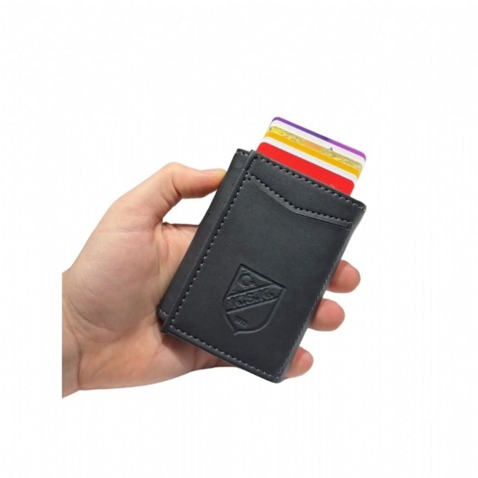 KSK SİYAH UNİSEX MEKANİZMALI CÜZDAN