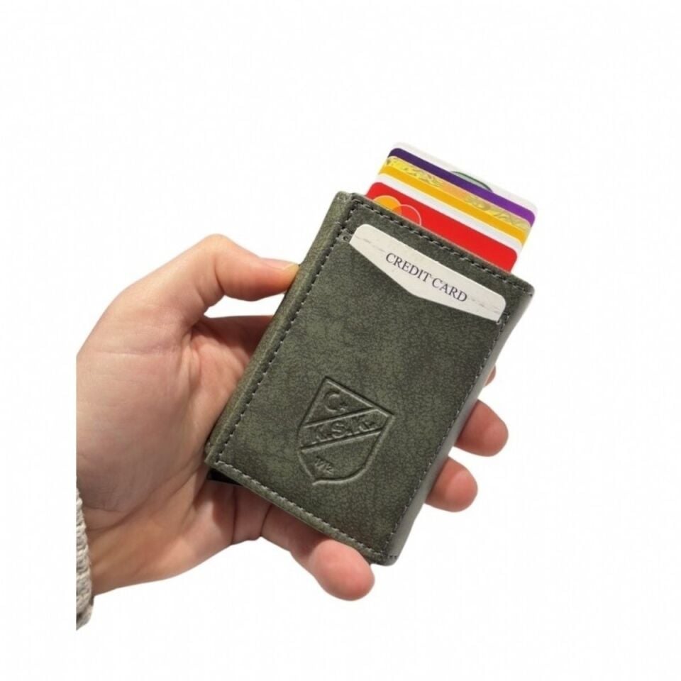 KSK HAKİ UNİSEX MEKANİZMALI CÜZDAN