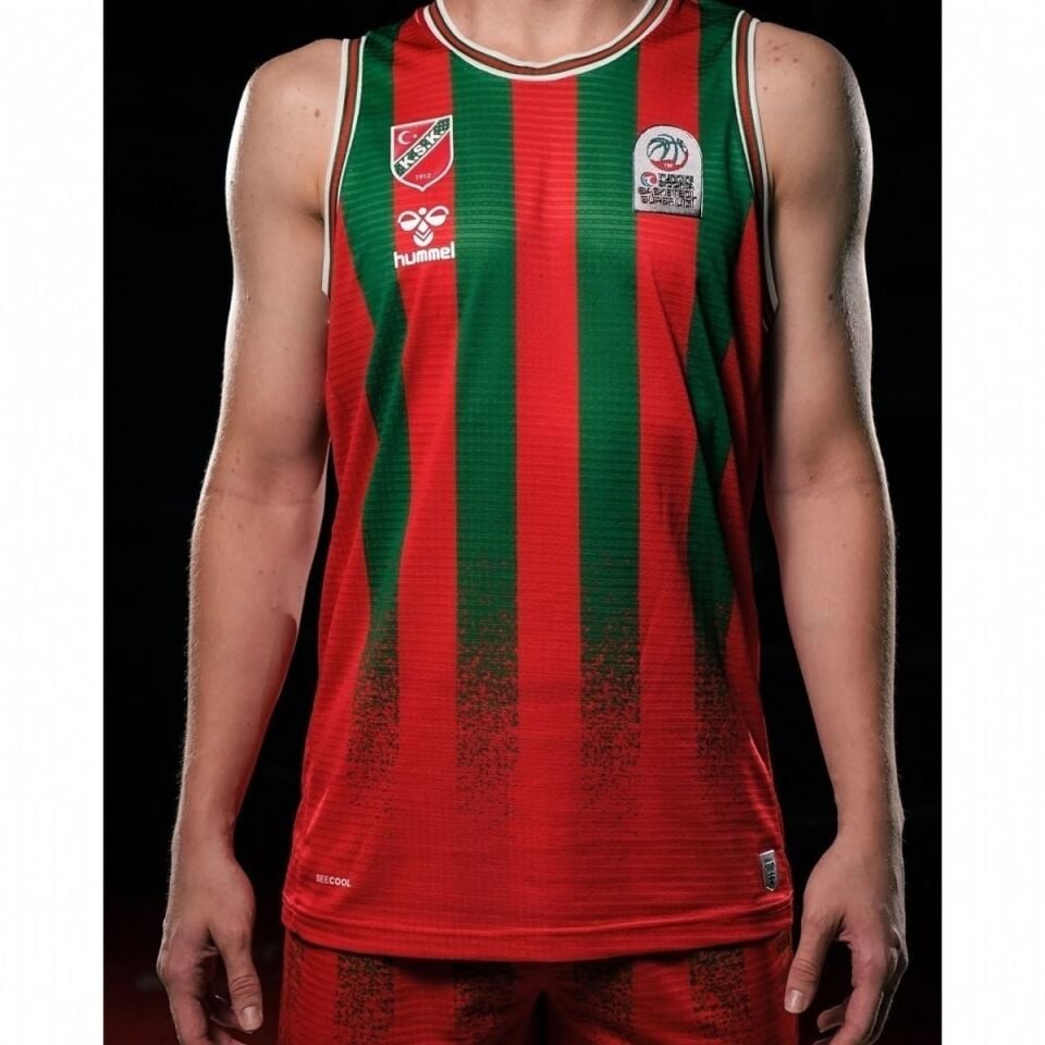 KARŞIYAKA BASKETBOL 2025/26 HUMMEL ÇUBUKLU FORMA XL