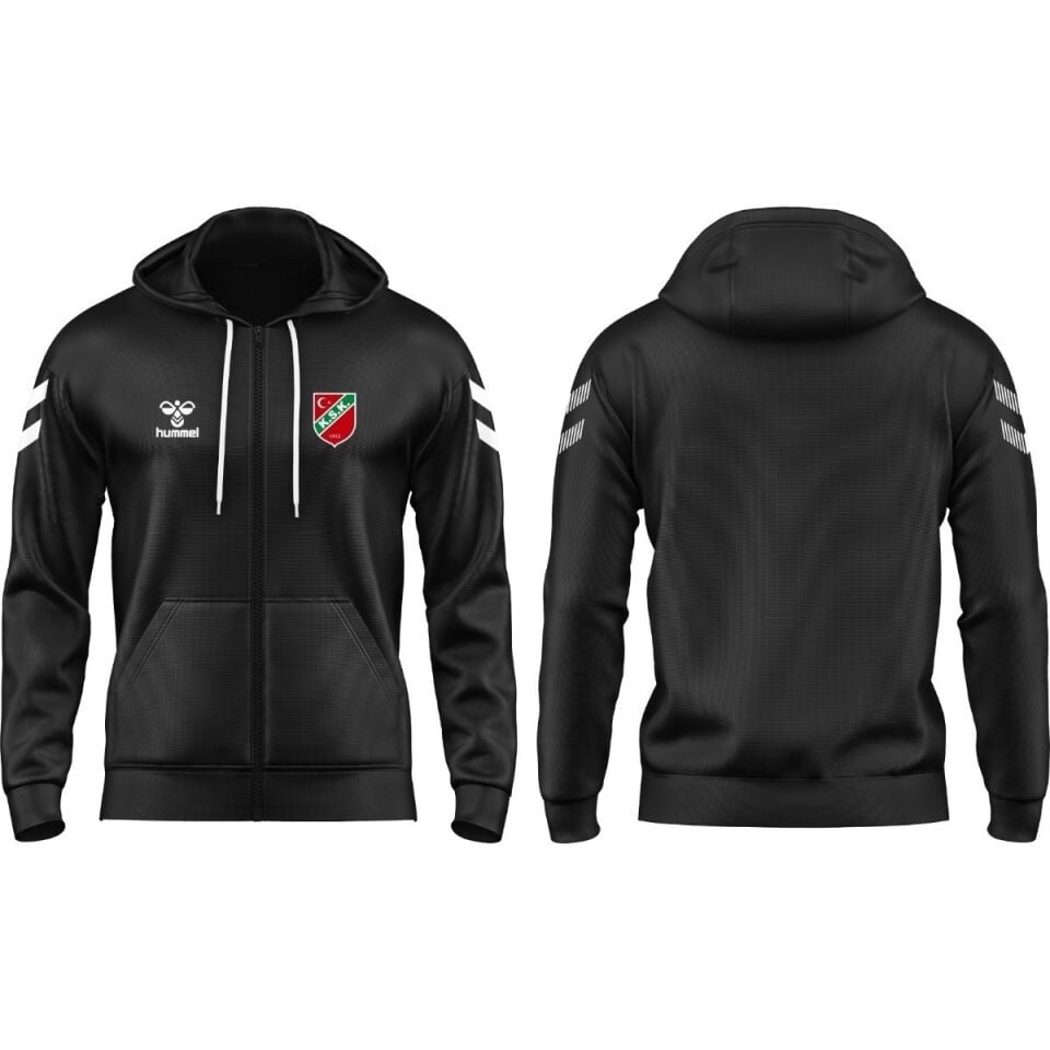 HUMMEL PAMUKLU ZİP HOODİE SİYAH 4XL