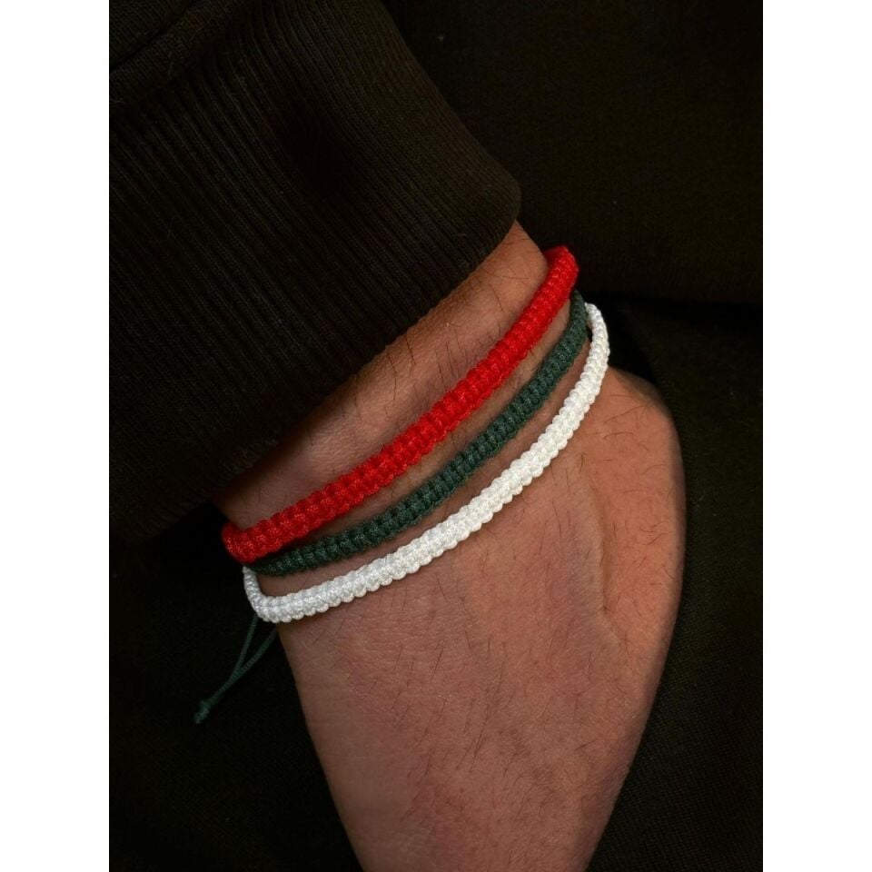 MAKROME ÜÇLÜ ÖRGÜ BİLEKLİK