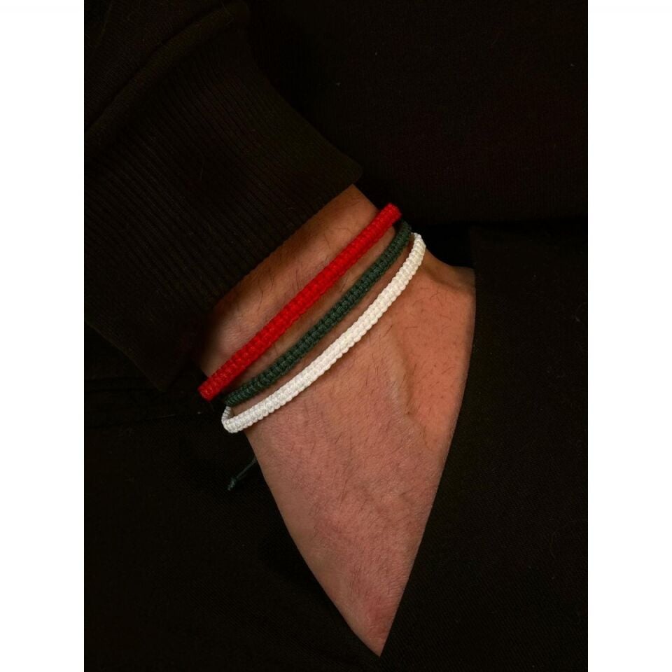 MAKROME ÜÇLÜ ÖRGÜ BİLEKLİK