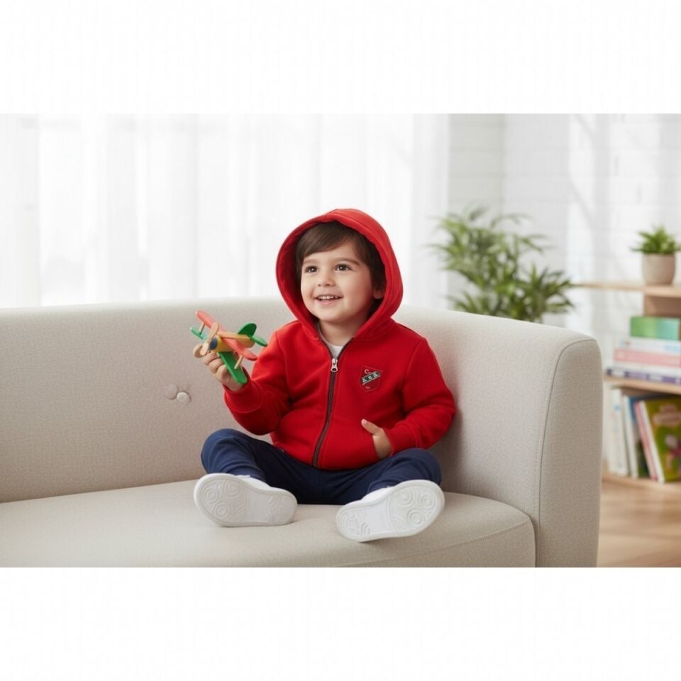 KARŞIYAKA PAMUKLU FERMUARLI ÇOCUK CEKET K. 176