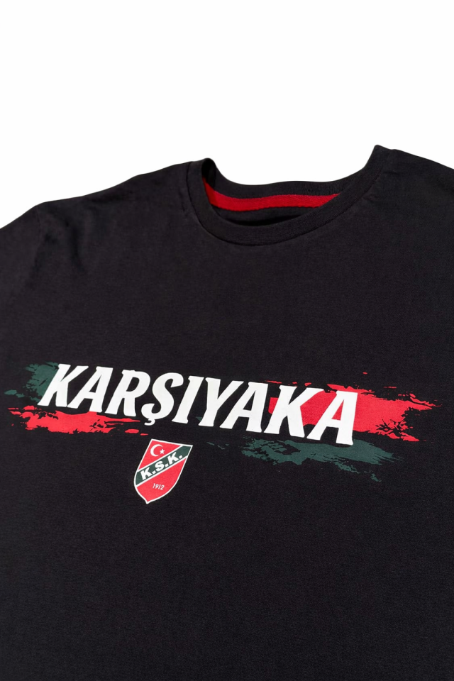 YENİ SEZON KARŞIYAKA YEŞİL-KIRMIZI T-SHIRT