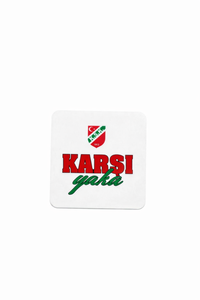 BEYAZ KARŞIYAKA BARDAK ALTLIĞI